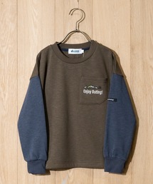 LOGOS（ロゴス）の「【30】〔LOGOS/ロゴス〕スラブ裏起毛 フロント刺繍 クルーネックスウェット（スウェット）」