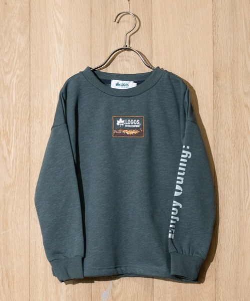LOGOS(ロゴス)の「【30】〔LOGOS/ロゴス〕スラブ裏起毛 フロント刺繍 クルーネックスウェット(スウェット・キッズ・ブラウン/ダークグレー/ライトグリーン/グリーン系その他/グレー系その他/ブラウン系その他/グリーン/ネイビー系/ネイビー・160/140/150/130)」の5枚目の写真