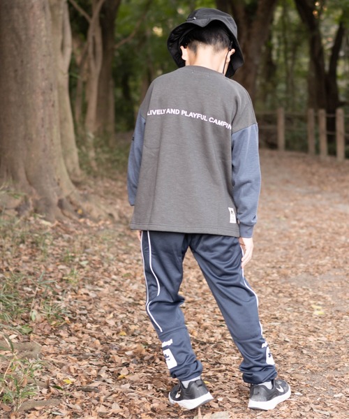 LOGOS(ロゴス)の「【30】〔LOGOS/ロゴス〕スラブ裏起毛 フロント刺繍 クルーネックスウェット(スウェット・キッズ・ブラウン/ダークグレー/ライトグリーン/グリーン系その他/グレー系その他/ブラウン系その他/グリーン/ネイビー系/ネイビー・160/140/150/130)」の12枚目の写真