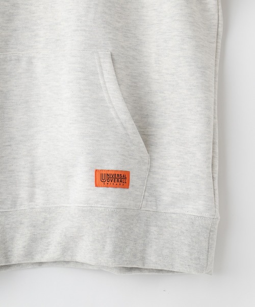 UNIVERSAL OVERALL(ユニバーサルオーバーオール)の「【UNIVERSAL OVERALL】T/C SWEAT HOODIE / 裏起毛プルオーバーパーカー(パーカー・メンズ・ベージュ系その他/ホワイト/オレンジ系/オフホワイト/ブラック/グリーン系・SMALL/MEDIUM/LARGE)」の14枚目の写真