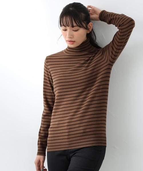 Honeys（ハニーズ）の「あったかタートルネック（ニット/セーター・レディース・ブラック/ブルー/モカ/ホワイト系その他/グレー系その他/ブラウン系その他/アイボリー・LL/S/M/L）」の6枚目の写真