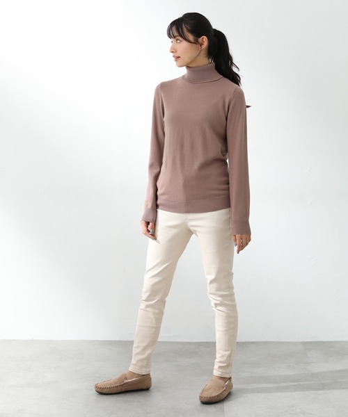 Honeys（ハニーズ）の「あったかタートルネック（ニット/セーター・レディース・ブラック/ブルー/モカ/ホワイト系その他/グレー系その他/ブラウン系その他/アイボリー・LL/S/M/L）」の8枚目の写真