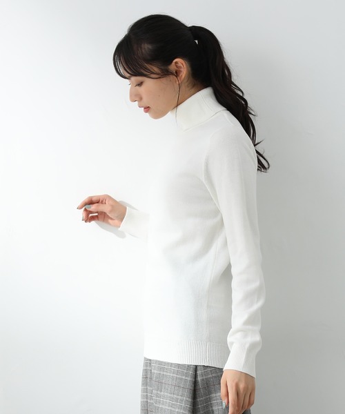 Honeys（ハニーズ）の「あったかタートルネック（ニット/セーター・レディース・ブラック/ブルー/モカ/ホワイト系その他/グレー系その他/ブラウン系その他/アイボリー・LL/S/M/L）」の20枚目の写真