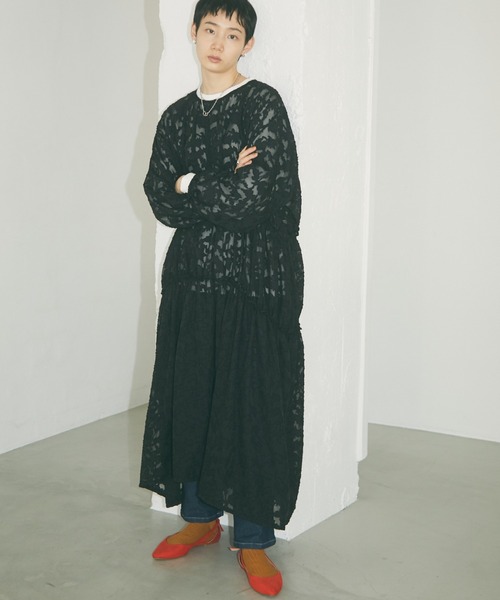 armonia(アルモニーア)の「armonia・ペチ付きレースライクワンピース*(ワンピース・レディース・ブラック/ブルー・FREE)」の1枚目の写真