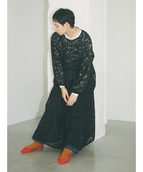 armonia(アルモニーア)の「armonia・ペチ付きレースライクワンピース*(ワンピース・レディース・ブラック/ブルー・FREE)」の4枚目の写真