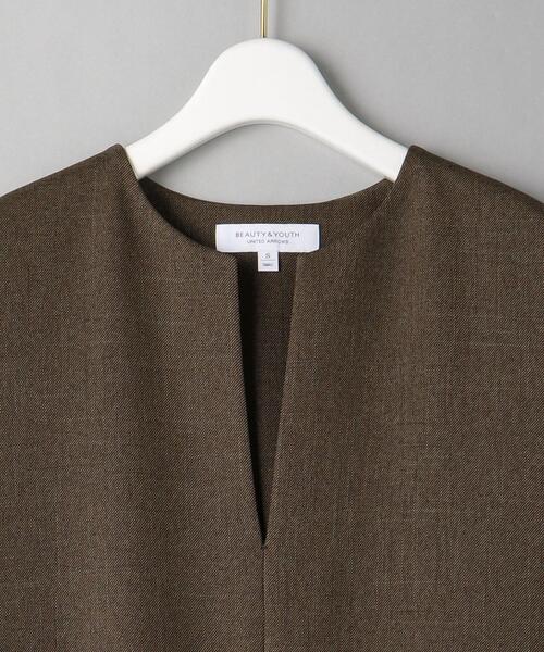 BEAUTY&YOUTH UNITED ARROWS(ビューティーアンドユースユナイテッドアローズ)の「BY ツイードライク キーネックジャンパースカート(ジャンパースカート・レディース・ブラック/ダークブラウン・S/M)」の16枚目の写真