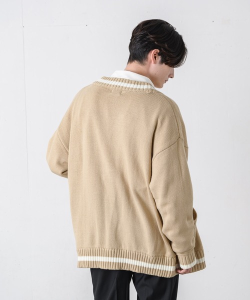 EDEL（エーデル）の「EDEL - ニットカーディガン（カーディガン/ボレロ・メンズ・ベージュ・SMALL/MEDIUM/LARGE）」の15枚目の写真