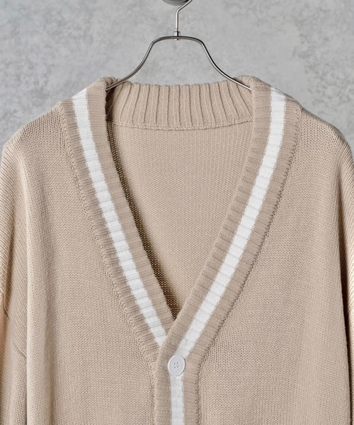 EDEL（エーデル）の「EDEL - ニットカーディガン（カーディガン/ボレロ・メンズ・ベージュ・SMALL/MEDIUM/LARGE）」の3枚目の写真