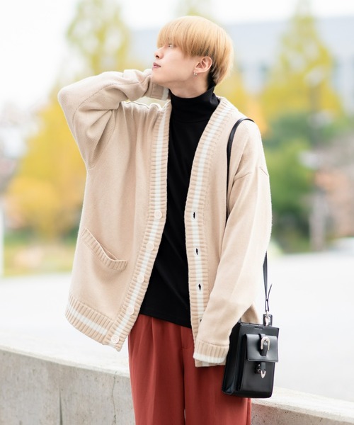 EDEL（エーデル）の「EDEL - ニットカーディガン（カーディガン/ボレロ・メンズ・ベージュ・SMALL/MEDIUM/LARGE）」の8枚目の写真