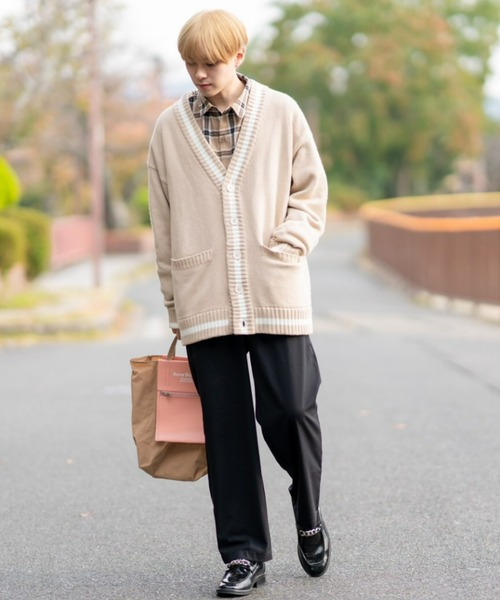 EDEL（エーデル）の「EDEL - ニットカーディガン（カーディガン/ボレロ・メンズ・ベージュ・SMALL/MEDIUM/LARGE）」の5枚目の写真