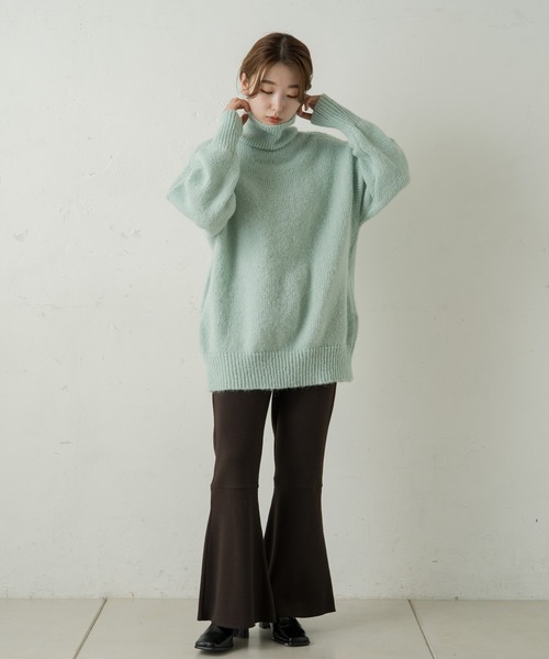 Kastane(カスタネ)の「リサイクルヤーン衿付きニットカーディガン(カーディガン/ボレロ・レディース・オフホワイト/ミント/オレンジ・FREE)」の20枚目の写真