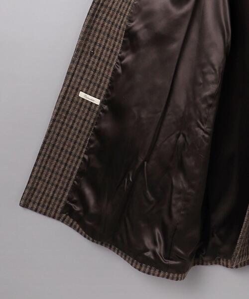 ＜Camoshita（カモシタ）＞ チェック シングル バルカラー コート Camoshita（カモシタ）＞ チェック シングル バルカラー コート
