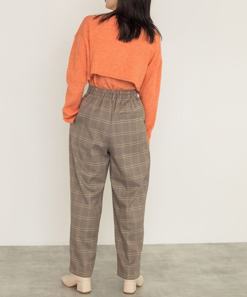 w closet（ダブルクローゼット）の「7Gリブカーデ×5G天竺インナーSET（カーディガン/ボレロ・レディース・オフホワイト/オレンジ/グリーン/グレー系4・FREE）」の21枚目の写真