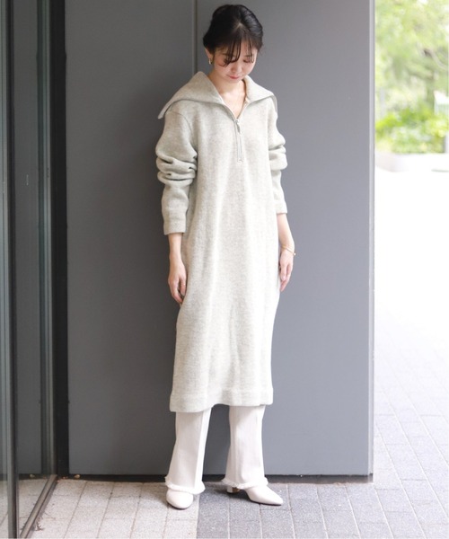 SLOBE IENA（スローブイエナ）の「【J.C.M /ジェイシーエム】ニットソーワンピース◆（ワンピース・レディース・グレー/ボルドー・FREE）」の3枚目の写真