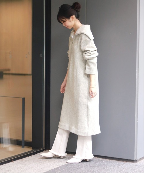 SLOBE IENA（スローブイエナ）の「【J.C.M /ジェイシーエム】ニットソーワンピース◆（ワンピース・レディース・グレー/ボルドー・FREE）」の6枚目の写真