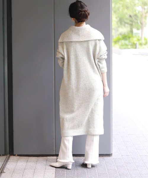 SLOBE IENA（スローブイエナ）の「【J.C.M /ジェイシーエム】ニットソーワンピース◆（ワンピース・レディース・グレー/ボルドー・FREE）」の7枚目の写真