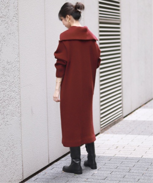 SLOBE IENA（スローブイエナ）の「【J.C.M /ジェイシーエム】ニットソーワンピース◆（ワンピース・レディース・グレー/ボルドー・FREE）」の13枚目の写真