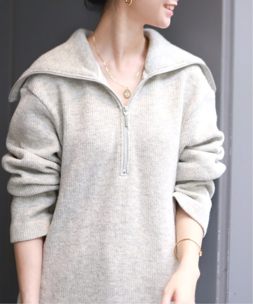 SLOBE IENA（スローブイエナ）の「【J.C.M /ジェイシーエム】ニットソーワンピース◆（ワンピース・レディース・グレー/ボルドー・FREE）」の8枚目の写真