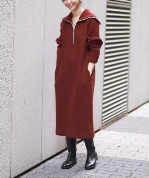 SLOBE IENA（スローブイエナ）の「【J.C.M /ジェイシーエム】ニットソーワンピース◆（ワンピース・レディース・グレー/ボルドー・FREE）」の14枚目の写真