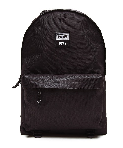 OBEY(オベイ)の「OBEY/オベイ ポリナイロン ロゴ入り ベーシック デイパック(バックパック/リュック・メンズ・ブラック・FREE)」の5枚目の写真