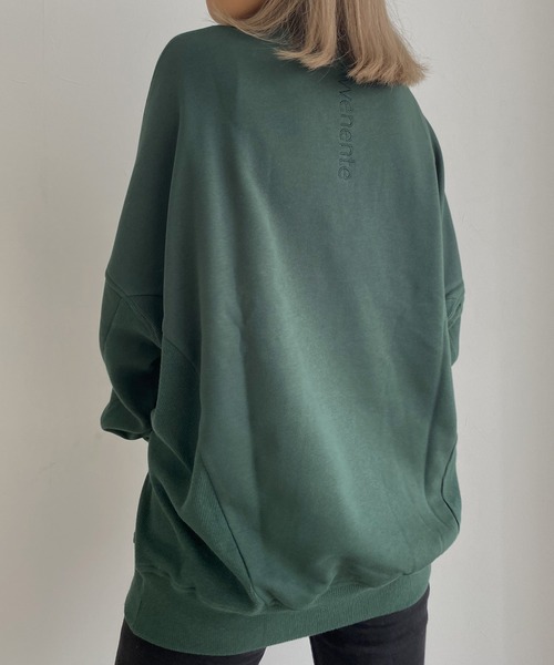 Avvenente（アベネンテ）の「【Avvenente】バックロゴ刺繍スウェット（スウェット・レディース・グレー/グリーン・FREE）」の15枚目の写真