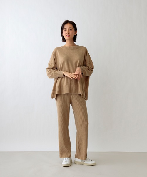 SETENS(セテンス)の「【ZOZO限定発売】【SETENS/セテンス】ショートネックオーバーサイズニット(ニット/セーター・レディース・ベージュ/グレー/ブラック・F)」の12枚目の写真