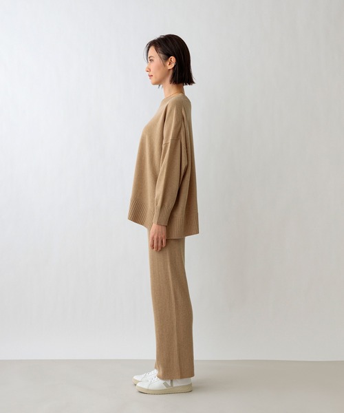 SETENS(セテンス)の「【ZOZO限定発売】【SETENS/セテンス】ショートネックオーバーサイズニット(ニット/セーター・レディース・ベージュ/グレー/ブラック・F)」の9枚目の写真