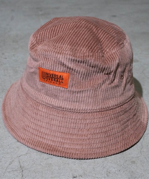 UNIVERSAL OVERALL（ユニバーサルオーバーオール）の「【Y】UNIVERSAL OVERALL 8Wコーデュロイダウンハット（ハット・メンズ・アイボリー/ブラウン/ピンク/ライトグリーン・FREE）」の4枚目の写真