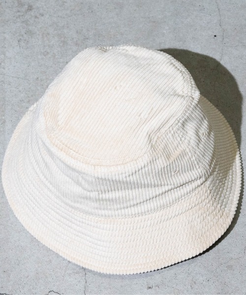 UNIVERSAL OVERALL（ユニバーサルオーバーオール）の「【Y】UNIVERSAL OVERALL 8Wコーデュロイダウンハット（ハット・メンズ・アイボリー/ブラウン/ピンク/ライトグリーン・FREE）」の6枚目の写真