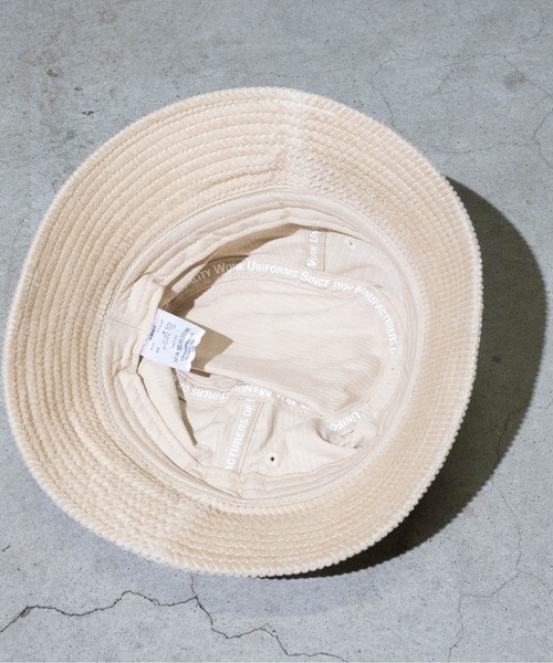 UNIVERSAL OVERALL（ユニバーサルオーバーオール）の「【Y】UNIVERSAL OVERALL 8Wコーデュロイダウンハット（ハット・メンズ・アイボリー/ブラウン/ピンク/ライトグリーン・FREE）」の9枚目の写真