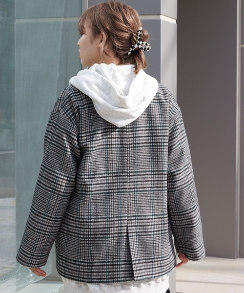 byYOUANCE（バイユアンス）の「オーバーサイズダブルジャケット（テーラードジャケット・レディース・ブラック系その他/ベージュ系その他2/ブラック系その他2・FREE）」の15枚目の写真