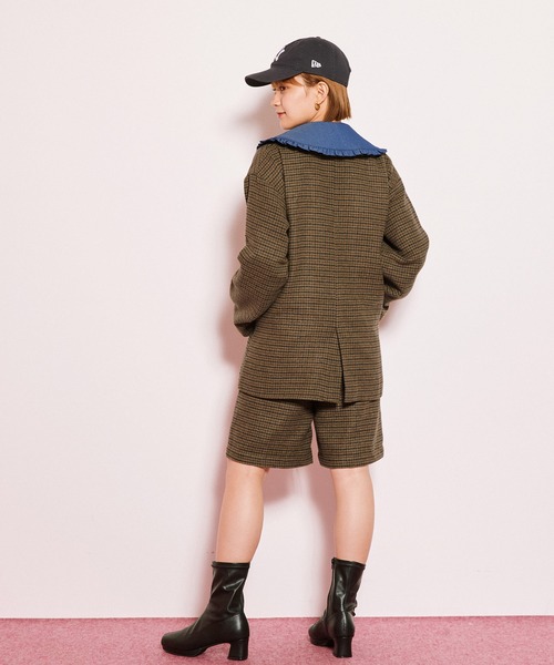 byYOUANCE（バイユアンス）の「オーバーサイズダブルジャケット（テーラードジャケット・レディース・ブラック系その他/ベージュ系その他2/ブラック系その他2・FREE）」の17枚目の写真