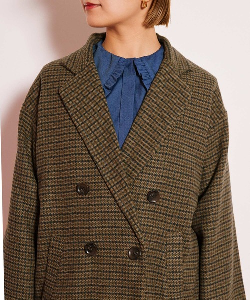 byYOUANCE（バイユアンス）の「オーバーサイズダブルジャケット（テーラードジャケット・レディース・ブラック系その他/ベージュ系その他2/ブラック系その他2・FREE）」の22枚目の写真