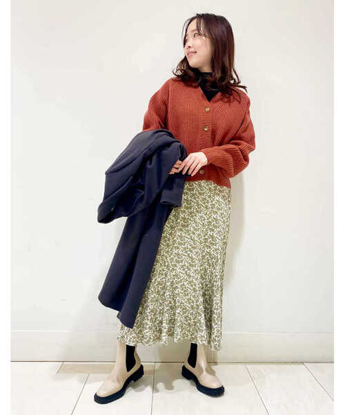 N.（N. Natural Beauty Basic）（エヌエヌナチュラルビューティーベーシック）の「◆フラワープリントペプラムスカート（スカート・レディース・ホワイト系その他/ブラック系その他・MEDIUM）」の17枚目の写真