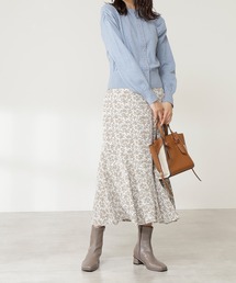 N.(N. Natural Beauty Basic) | ◆フラワープリントペプラムスカート(スカート)