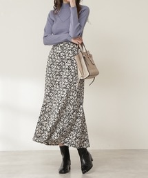 N.（N. Natural Beauty Basic） | ◆フラワープリントペプラムスカート(スカート)