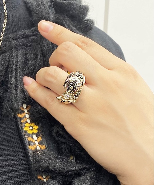 ANNA SUI アナスイ　牛の顔デザイン リング　指輪 ANNA SUI（アナスイ）の「牛モチーフ リング（リング）」 - WEAR