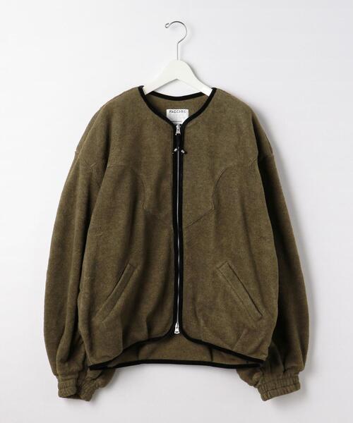 ＜FACCIES＞ MELTON FLEECE CARDIGAN/フリース