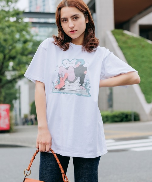 FRUIT OF THE LOOM(フルーツオブザルーム)の「【ROOPTOKYO限定】FRUIT OF THE LOOM/フルーツオブザルーム×Nah 描き下ろしイラスト Apple 半袖Tシャツ プリントT 限定品(Tシャツ/カットソー・レディース・グレー/ホワイト/ブラック・L/M/XL)」の19枚目の写真