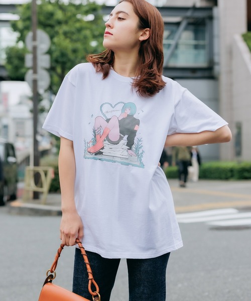 FRUIT OF THE LOOM(フルーツオブザルーム)の「【ROOPTOKYO限定】FRUIT OF THE LOOM/フルーツオブザルーム×Nah 描き下ろしイラスト Apple 半袖Tシャツ プリントT 限定品(Tシャツ/カットソー・レディース・グレー/ホワイト/ブラック・L/M/XL)」の20枚目の写真