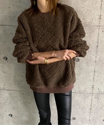 ABITOKYO | 【ABITOKYO ORIGINAL】キルティングボアトレーナー(スウェット)