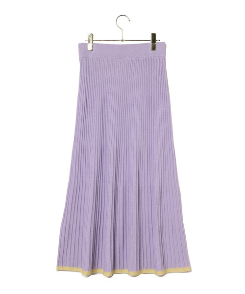 MADEMOISELLE ROPE'(マドモアゼル ロペ)の「【セットアップ対応】ラメフリルリブニットスカート(スカート・レディース・ベージュ/ラベンダー・38)」の14枚目の写真