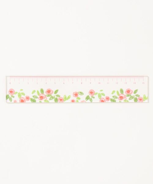 yururira（ユルリラ）の「フラワーデザイン カラバリステーショナリークリア定規 15cm（ステーショナリー・レディース・A/B/C/D/E/G/H/I/J/K/L/M/N・FREE）」の3枚目の写真