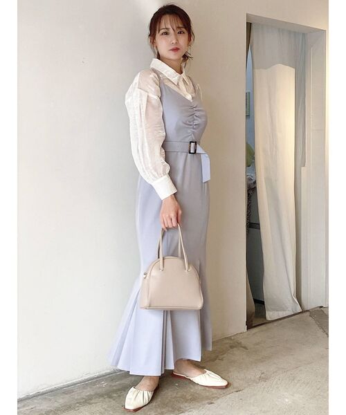 dazzlin（ダズリン）の「シャイニーパステルシャツ（シャツ/ブラウス・レディース・オフホワイト/ピンク・FREE）」の11枚目の写真