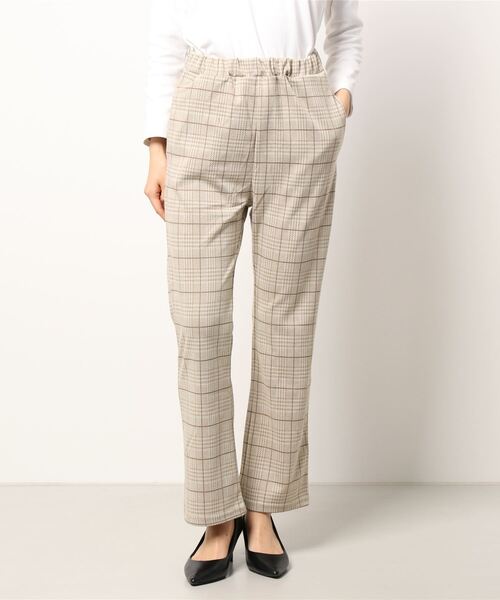 ehka sopo（エヘカソポ）の「チェックカットソーパンツ（その他パンツ・レディース・ブラック/ブラウン/ベージュ・ﾌﾘ-）」の13枚目の写真