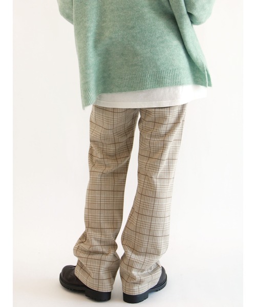 ehka sopo（エヘカソポ）の「チェックカットソーパンツ（その他パンツ・レディース・ブラック/ブラウン/ベージュ・ﾌﾘ-）」の14枚目の写真