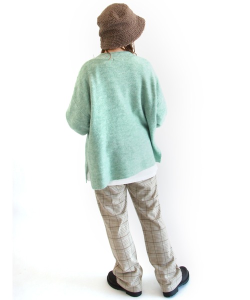 ehka sopo（エヘカソポ）の「チェックカットソーパンツ（その他パンツ・レディース・ブラック/ブラウン/ベージュ・ﾌﾘ-）」の5枚目の写真