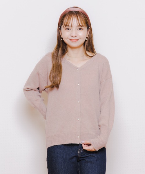 flower(フラワー)の「パーリーヘアバンド(カチューシャ・レディース・ブラウン/ダークブラウン・FREE)」の5枚目の写真