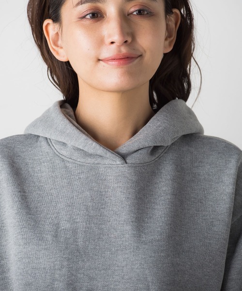 socolla（ソコラ）の「【socolla】裏起毛ティアードドッキングパーカー（パーカー・レディース・ブラック/グレー/レッド/グリーン・M）」の14枚目の写真