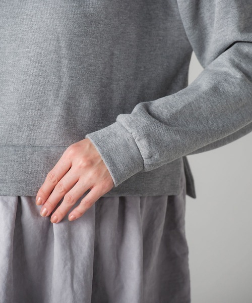 socolla（ソコラ）の「【socolla】裏起毛ティアードドッキングパーカー（パーカー・レディース・ブラック/グレー/レッド/グリーン・M）」の16枚目の写真